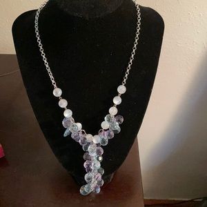 NWT purple and light blue necklace